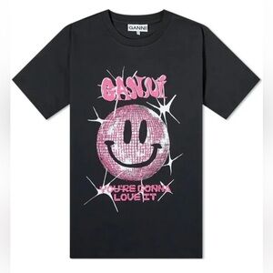 GANNI Smiley Relaxed T-Shirt